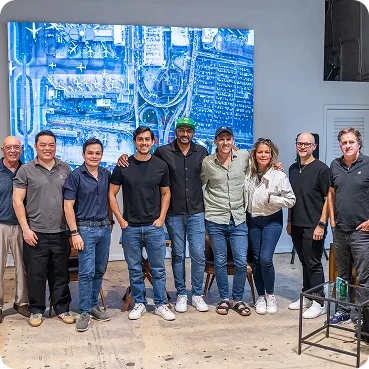 The Lazo team at an offsite
